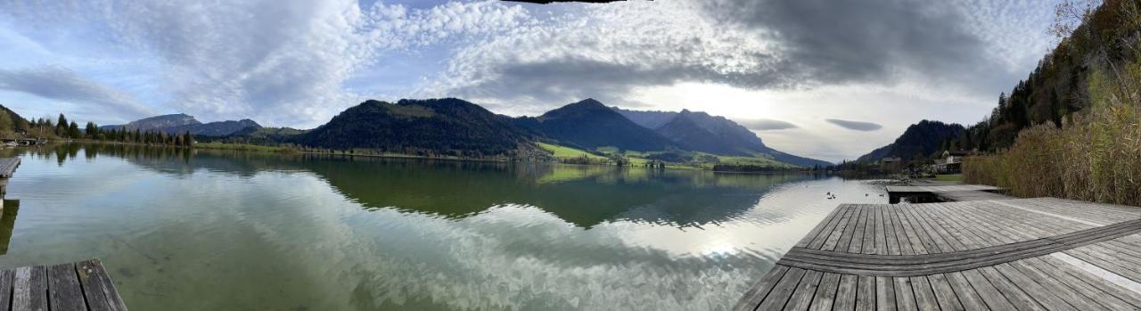 Ferienhaus Kaiserblick - Fewo2 Walchsee Exteriér fotografie